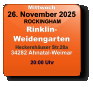 Mittwoch 26. November 2025 ROCKINGHAMRinklin-WeidengartenHeckershäuser Str.28a34282 Ahnatal-Weimar  20:00 Uhr